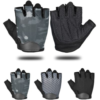 hotx【DT】 Weight Lifting Gloves Sport Workout Gym Cycling Training BodyBuilding Half Guantes Dumbbell