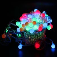 LED Ball String Fairy Light Battery Powered Festival Xmas Party Lamp House Decor