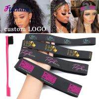 Lace Melting Wig Band for Edges with Custom Logo Name Wig Melt Band Adjustable Magic Sticker Edge Slayer Band for Baby Hair Edge Adhesives Tape