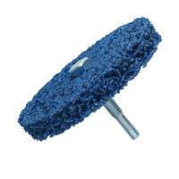 HHW ใบขัดลอกสีและสนิม , NYLON SANDING FLEECE DISC , CYLINDRICAL SHANK