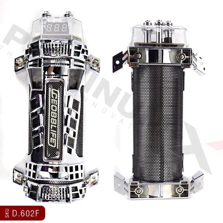 คาปาซิเตอร์-5-0-farad-ตัวสำรองไฟ-หน้าจอดิจิตอล-จ่ายไฟนิ่ง-capacitor-แข็งแรงทนทาน-คาปารถยนต์-สำรองไฟ-คาปา-คาปารถ-อุปกรณ์รถยนต์-เครื่องเสียง-d-602f