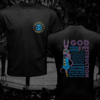 Double Side Beerus God Of Destruction Universe 7 Inspired By Super Black T Shirt Men 2019 New Printing Cool T Shirts