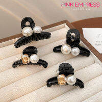 【PINK EMPRESS】Pearl Black Pearl Small Princess Cover 2023 เครื่องประดับผมใหม่ Pearl สีดำผมขนาดเล็กผมเจ้าหญิง 2023 เครื่องประดับผมใหม่