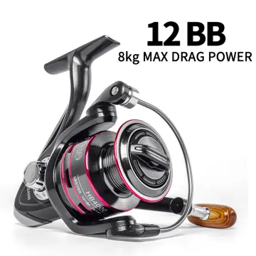 12 BB Powerful Drag Spinning Fishing Reel, Lightweight Fishing