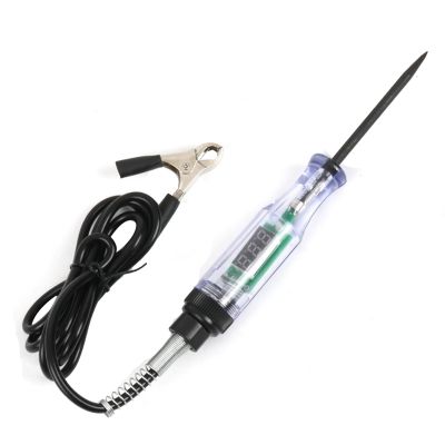6V 12V 24V Truck Voltage Circuit Tester Digital Display Electric Pen Probe Pen Light Bulb Automobile Diagnostic Tool