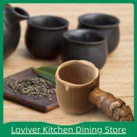 ของขวัญที่ยอดเยี่ยมที่กรองชา Loviver อุปกรณ์ชา Teaware ไม้สำหรับพิธีชงชา