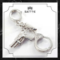 [SETTE] LAPD Charm For Pendant/Bracelet Silver 925 Rhodium Plated  - BTS2393 [เซตเต้] จี้ชาร์มชุดจับโจร ตัวเรือนเงิน 925 ชุบโรเดียม