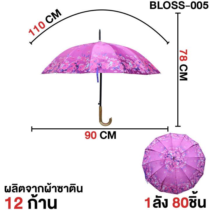 nemoso-ร่ม-ร่มลายดอกไม้-เก๋ๆ-โครงเหล็ก-ผ้าลายดอก-ป้องกันรังสีuv-ร่มกันแดด-ร่มราคาถูก-ร่มกันน้ำ-คละสี-umbrella