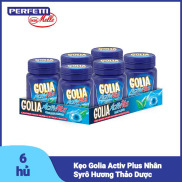 Kẹo Golia Activ Plus Nhân Syrô Hương Thảo Dược Hộp 6 Hủ