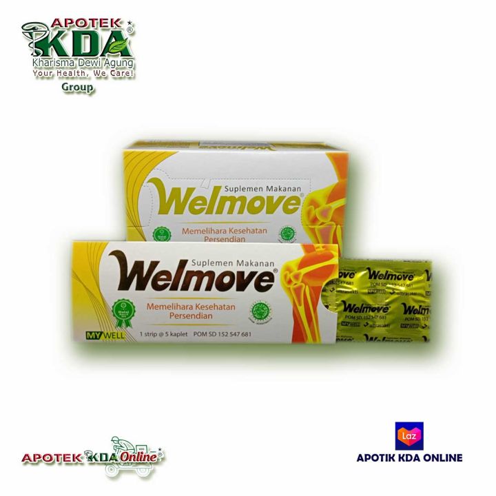 Welmove 1 Strip Isi 5 Kaplet Suplemen Makanan Kesehatan Sendi Lazada Indonesia 7564