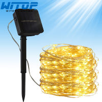 LED String Lights Solar Lamp 7M12M22M Waterproof Garland Fairy For Holiday Christmas Party Garden Wedding Decoration