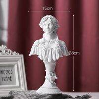 B Resin Sculpture Home Decor Nordic Room Decor Character Statue Model Ornaments Desktop Crafts Living Room Decoration Handmade