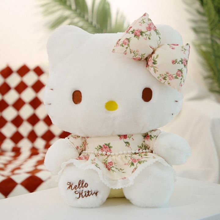 Kawaii Sanrio Plush Toy Hello Kitty Plush Doll Room Decoration ...