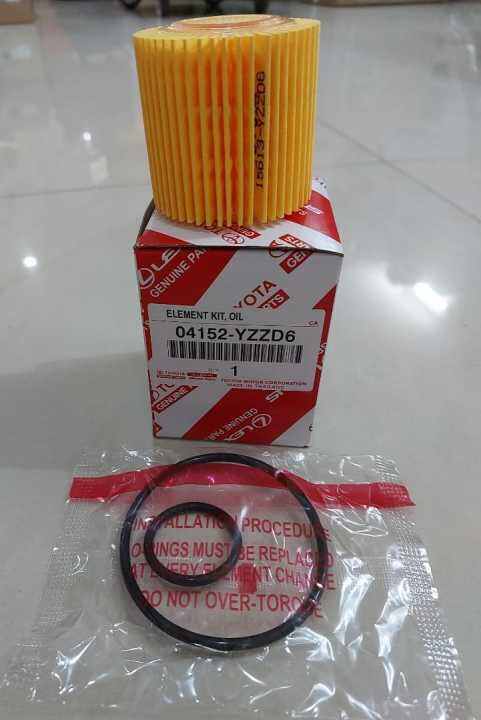 04152-YZZD6 Toyota Oil Filter (Paper) - WISH ZGE20, ALTIS 2012, PRIUS ...