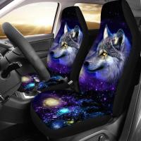 Car Seat Covers 3D Animal Wolf Printing Universal Car Seat Set Protector Seat Cushion Full Cover Auto Interior Accessories
