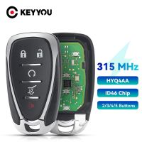 KEYYOU Car Keyless Entry สำหรับ Chevrolet Cruze Spark Camaro Equinox Malibu 2017 2018 ID46 315 434 Mhz FCC HYQ4EA กุญแจ HYQ4AA