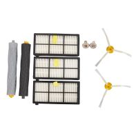 1 set Debris Extractor Brush +3Hepa filter + 3 side brush for iRobot Roomba 800 900 Series 870 880 980