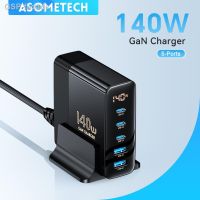 Fadads 140W เครื่องชาร์จ USB GaN 3 C 2 A Ports100W PD3.0 PPS รวดเร็วสำหรับแล็ปท็อป iPhone iPad