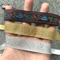 10YARD 3/4 Inch 20MM Gold And Silver Totem Heart Jacquard Ribbon Gift Wrapping  Bags