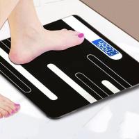 เครื่องชั่งน้ำหนักดิจิตอล แสดงอุณหภูมิ Electronic weight scale เครื่องชั่งน้ำหนัก รองรับน้ำได้สูงสุด 180KG (PO63)