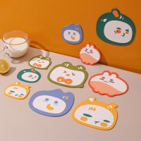 1Pcs การ์ตูนสัตว์รูปร่างซิลิโคน Coaster โต๊ะกาแฟถ้วย Mats Pad ฉนวนกันความร้อนถ้วย Pads Placemat อุปกรณ์ครัว Hot