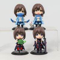 ตุ๊กตาบ้านของเล่นพีวีซีของเล่น4ชิ้น/เซ็ต Bofuri เมเปิ้ล Honjo Kaede Sally Shiramine Risa รุ่น Q