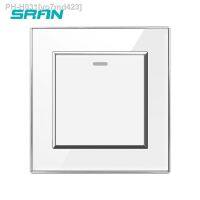 hot！【DT】 SRAN wall light switch 1gang 1/2way 16A 250V white 86mmx86mm with protective film