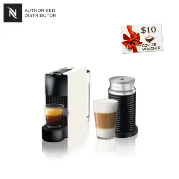 Cafetera Nespresso Essenza Mini White + Aeroccino 3