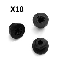 10pcs Exterior Plastic Body Nut Flange Clip 16131176747 For BMW E30 E32 E34 E36 / 7 Series 738 740 750 / Mercedes