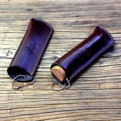 【hot】✷  Hand-stitched Vegetable Tanned Cowhide Folding Cover Leather Scabbard for OPINEL NO.5 NO.6 NO.7 NO.8 NO.9