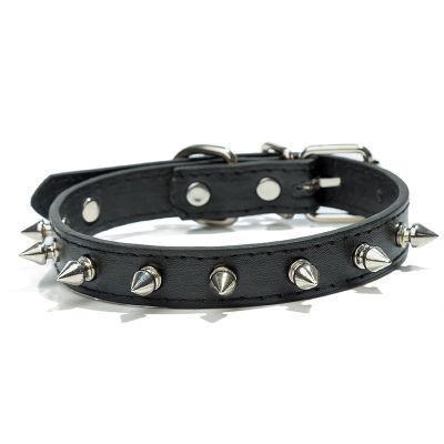 [pets baby] Harp Spiked Studded ปลอกคอสุนัขหนัง Pu สำหรับเล็กกลางใหญ่สุนัขปลอกคอสัตว์เลี้ยง Rivets ผลิตภัณฑ์ป้องกันสำหรับกัดของสัตว์เลี้ยงสายคล้องคอ