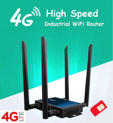 4G Router 4 External High Gain Antennas Band Wireless Router With Sim card slot Indoor &amp; Outdoor