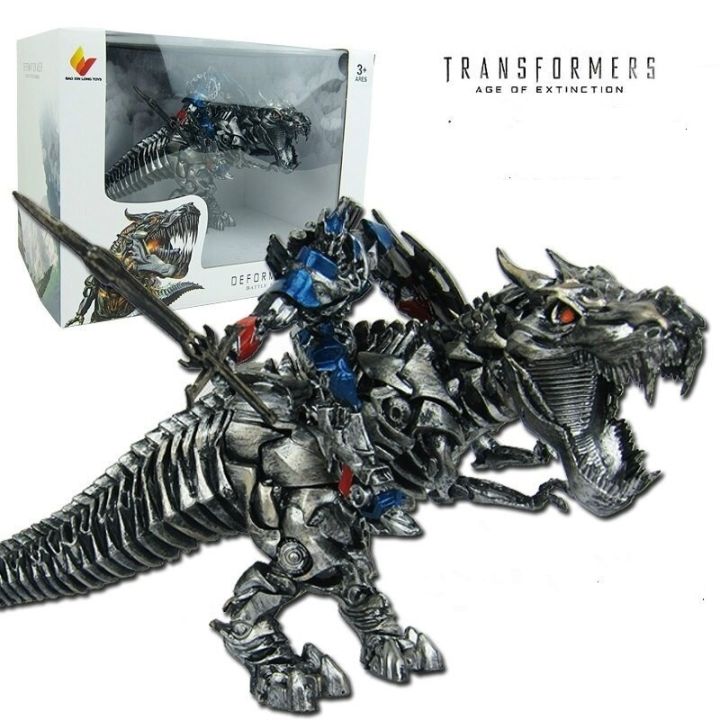tyrannosaurus-rex-grimlock-รูปการกระทำหม้อแปลงไฟฟ้า4อายุของมหาวิบัติ-optimus-prime-รูป