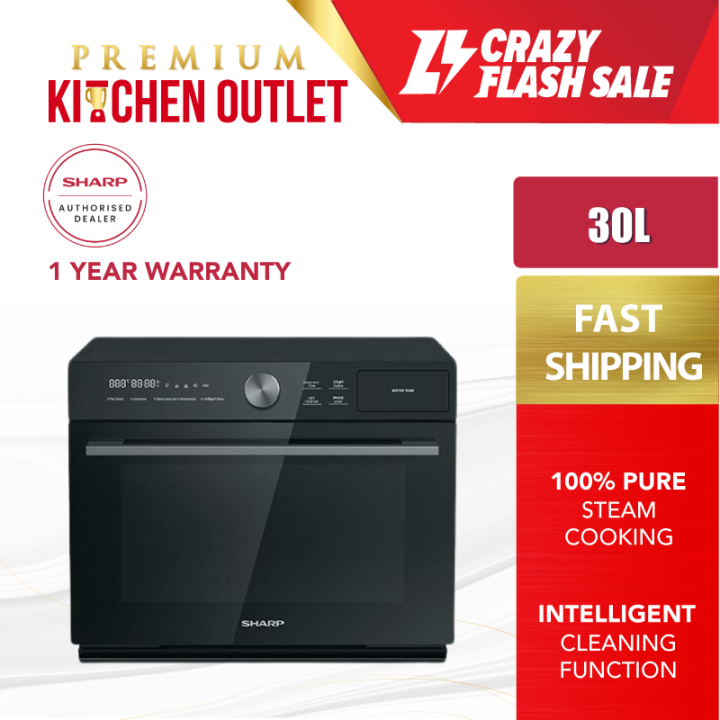 【Own Truck Delivery】Sharp 30L 1500W Steam Oven with 24 Intelligent