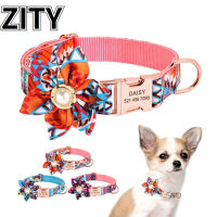 Collar Ethnic Flower Collar Metal Buckle Lettering for chihuahua Small Medium Large Dogs Pitbull Pug