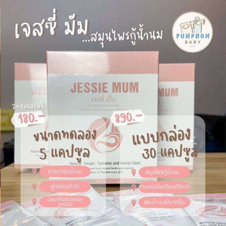 พร้อมส่ง-สมุนไพรเพิ่มน้ำนมสำหรับคุณแม่-เจสซี่มัม-แท้-100-2-ซองขึ้นไป-ส่งฟรี