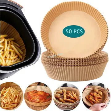 10Pcs 4/6/8inch Air Fryer Disposable Paper Liner Non-Stick Baking