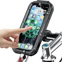 ❦ Waterproof Phone Case Bike Motorcycle Handlebar Rear View Mirror 3 to 6.8 quot; Cellphone Mount Bag Motorbike Scooter Phone Stand