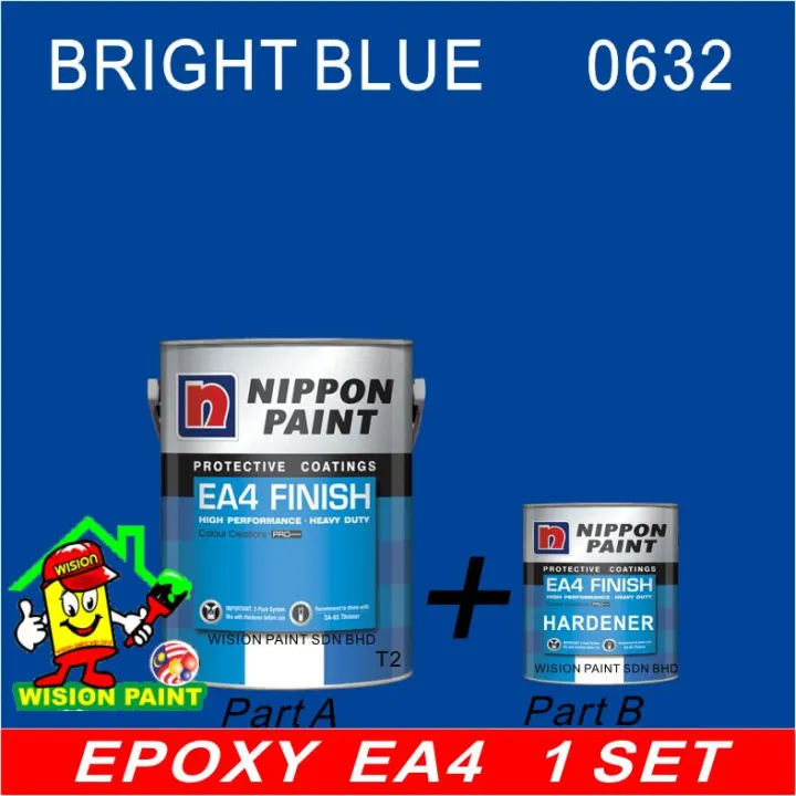 BRIGHT BLUE 0632 ( 5L ) 1SET EA4 FINISH / EA 4 NIPPON PAINT PROTECTIVE