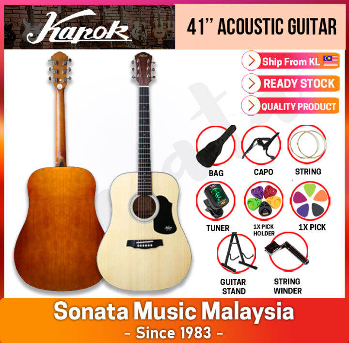 Kapok 41" inch / 41 " inch Acoustic Guitar Complete Package / Yamaha