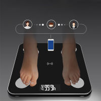 NEW2022 NEW Bluetooth Electronic Scale Body Fat Scale Weight Scales Weighing for body Digital Weight Scales Toughened Glass LCD