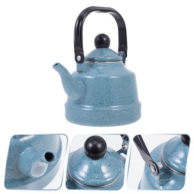 กาต้มน้ำไฟฟ้าแสตนเลสเตากาน้ำชาจีนกาต้มน้ำชาบ้านเคลือบทรงหลวมทำจากสแตนเลสใช้ในครัว