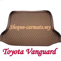 [คลังสินค้าพร้อม] สำหรับ Toyota Vanguard Trunk Mats Antiskid Car Cargo Mats PU Leather