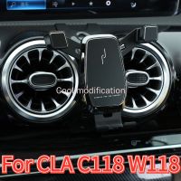 ที่วางโทรศัพท์ในรถสำหรับ Mercedes-Benz Cla C118 W118 Cla250 200 220 Amg แท่นวางโทรศัพท์ภายในระบายอากาศฐานยึดอุปกรณ์นำทาง2020