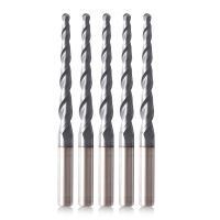 VACK Router Bits Tapered Ball Nose End Mill ทังสเตนโซลิดคาร์ไบด์ Cnc Taper Ball Nose End Mill Wood Metal Cutter Milling Cutter