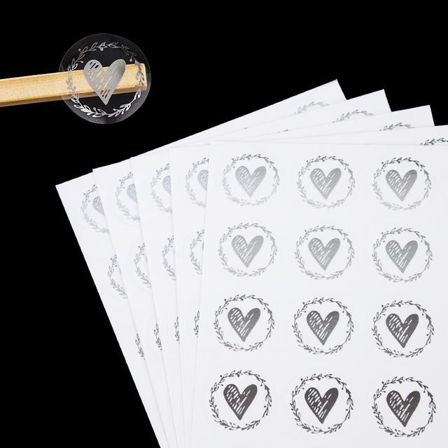 hot-dt-200pcs-bronzing-transparent-stickers-round-gold-envelop-label-for-baking-decoration