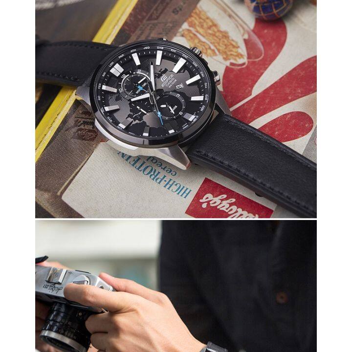 casio-edifice-dual-dial-world-time-alarm-หนังสายนาฬิกาผู้ชาย-efr-303