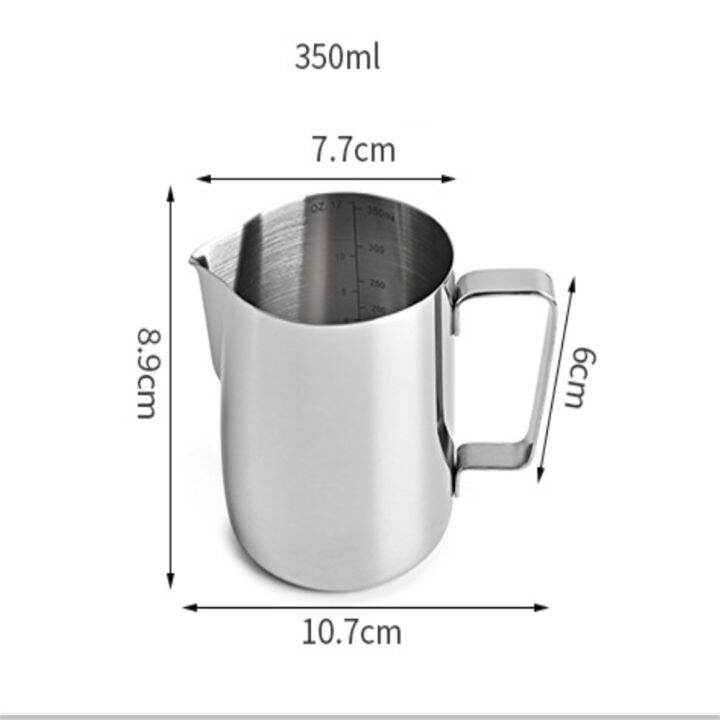 350ml-600ml-900ml-350ml-600ml-900ml-coffee-milk-frothing-jug-latte-art-milk-frother-pitcher-stainless-steel-measurement-jug-espresso-barista-tool-coffee-accessories-silver-color-with-scale-cylinder-mi