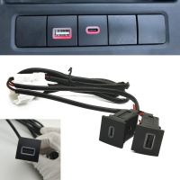 For VW Golf 6 Jetta 5 MK5 Scirocco 2006 - 2014 Car PD Type C/QC 3.0 USB Quick Charger with Switch Socket Power Outlet Adapter