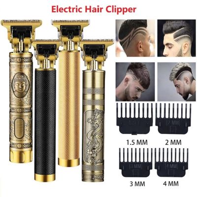 Barber Retro T9 Hair Trimmer Professional Razor Trimmer Kemei Heyar Cut Machine Wireless Hair Clipper Beard Man Shaving 0mm